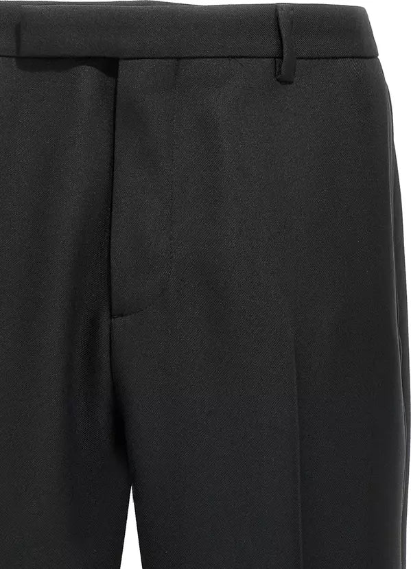 Gucci Black Polyester Casual Pants