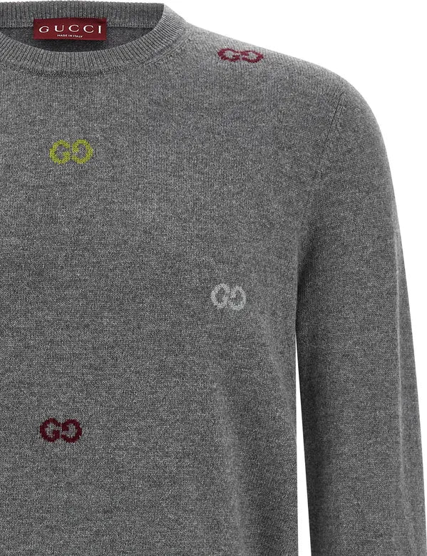 Gucci Gray Cashmere Cardigan Men