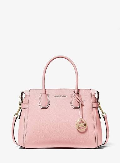 Mercer Medium Belted Satchel in POWDER BLUSH | Michael Kors