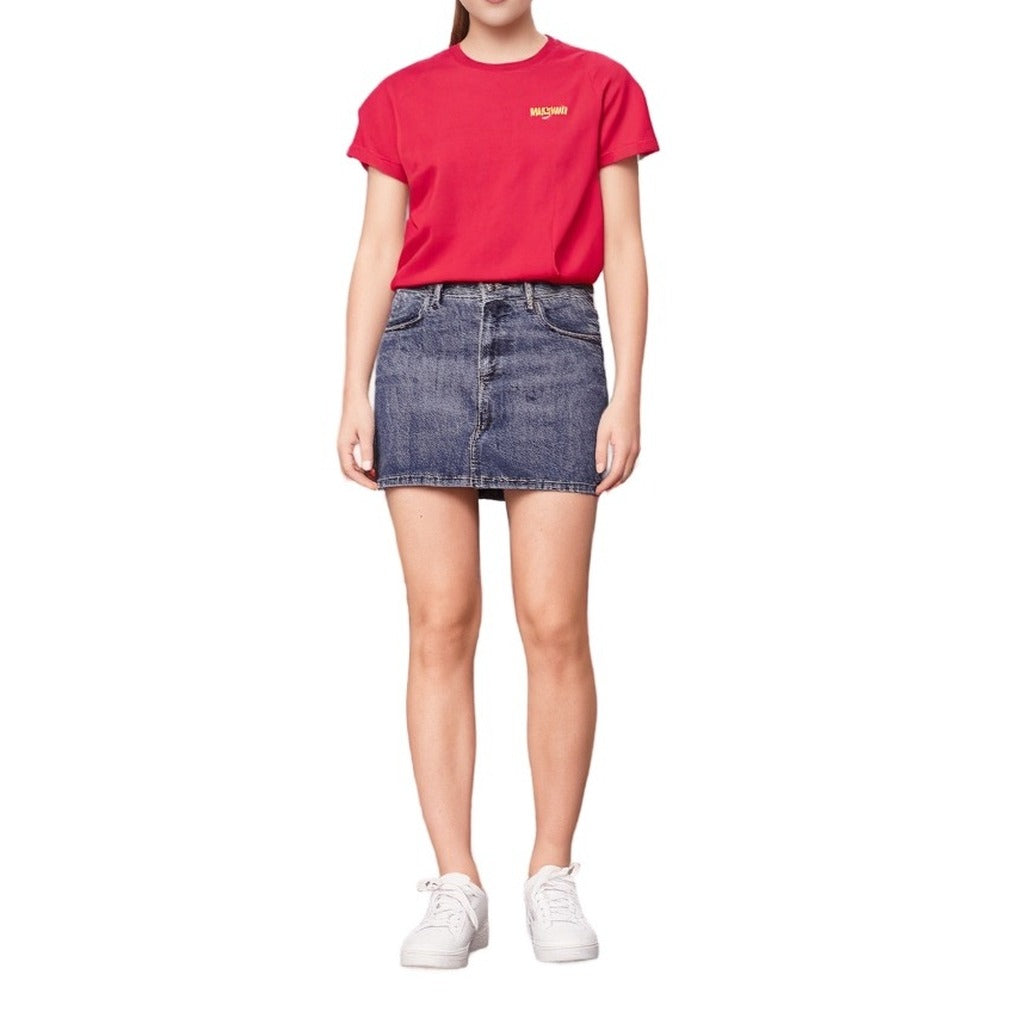 Moschino Essential Logo T-Shirt Dames Rood