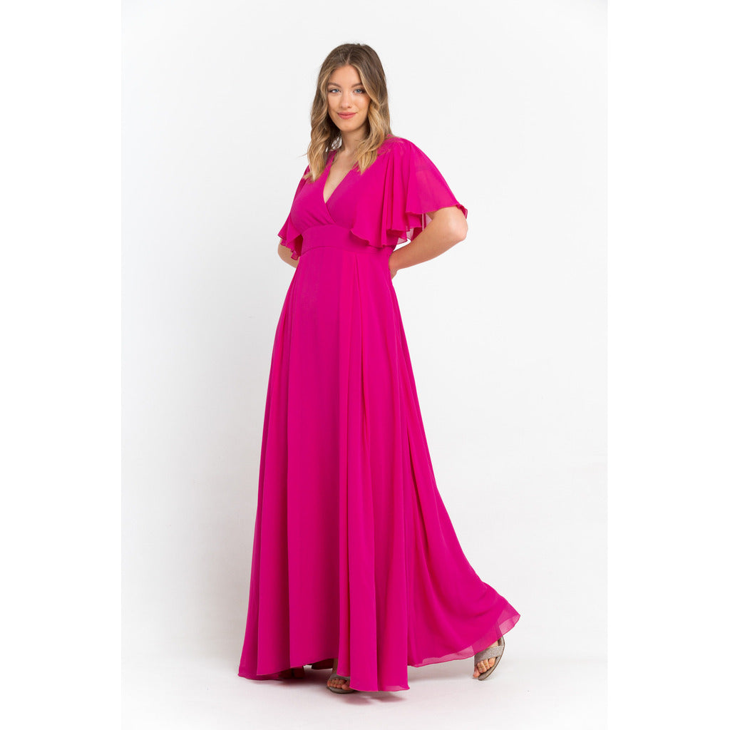 Trussardi roze jurk dames totaalbeeld voorkant premium kwaliteit