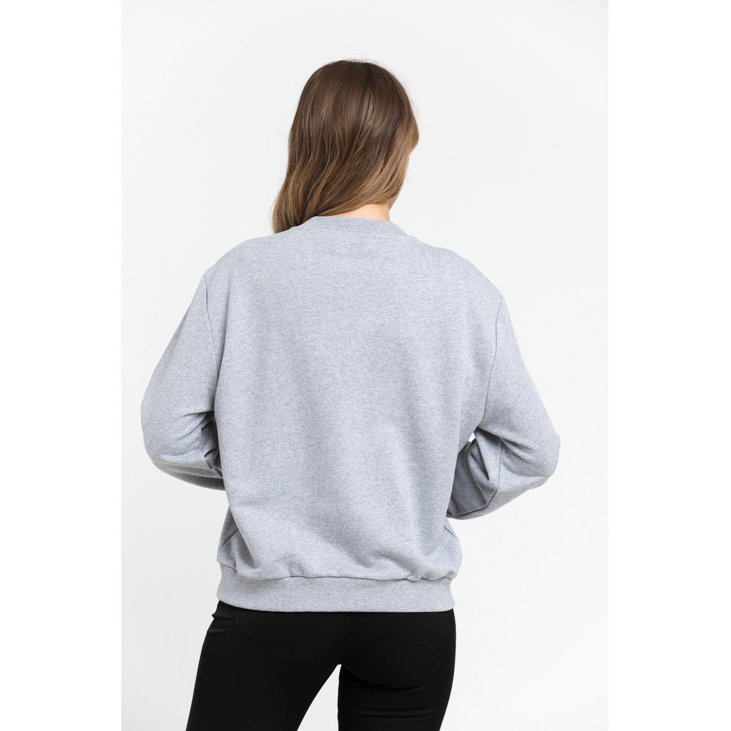 Trussardi dames sweatshirt grijs achterkant Made in Italy