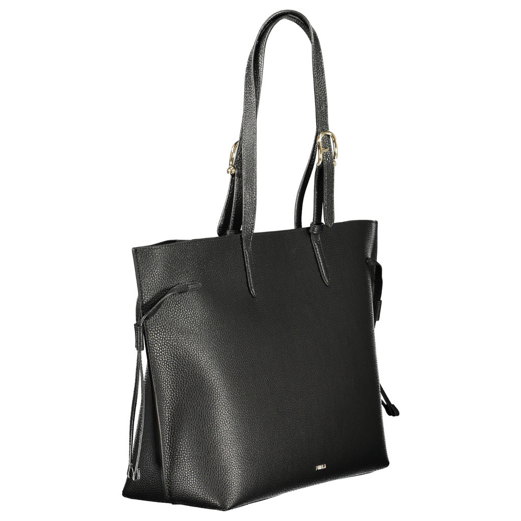 Furla Borsa Donna Nero zwarte dameshandtas zijprofiel leer Italië