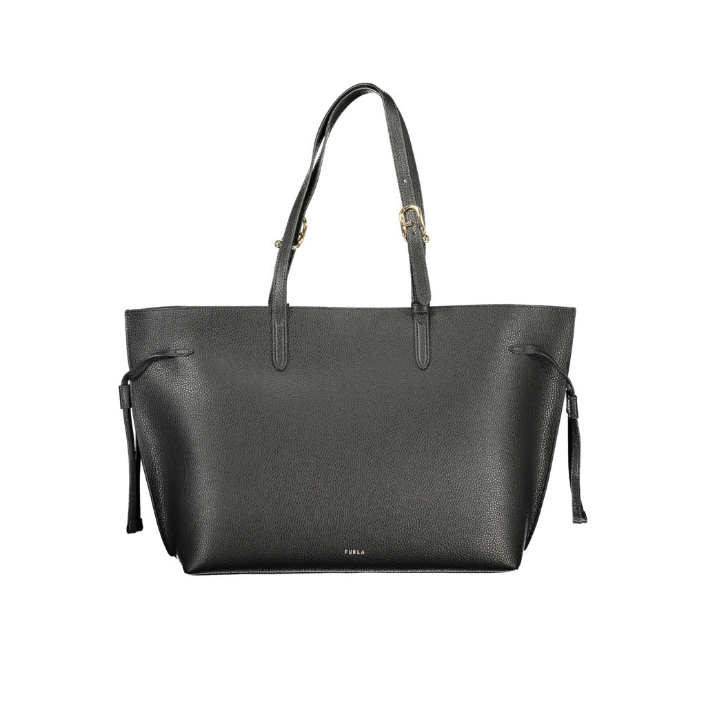 Furla Borsa Donna Nero zwarte leren damestas voorkant Made in Italy