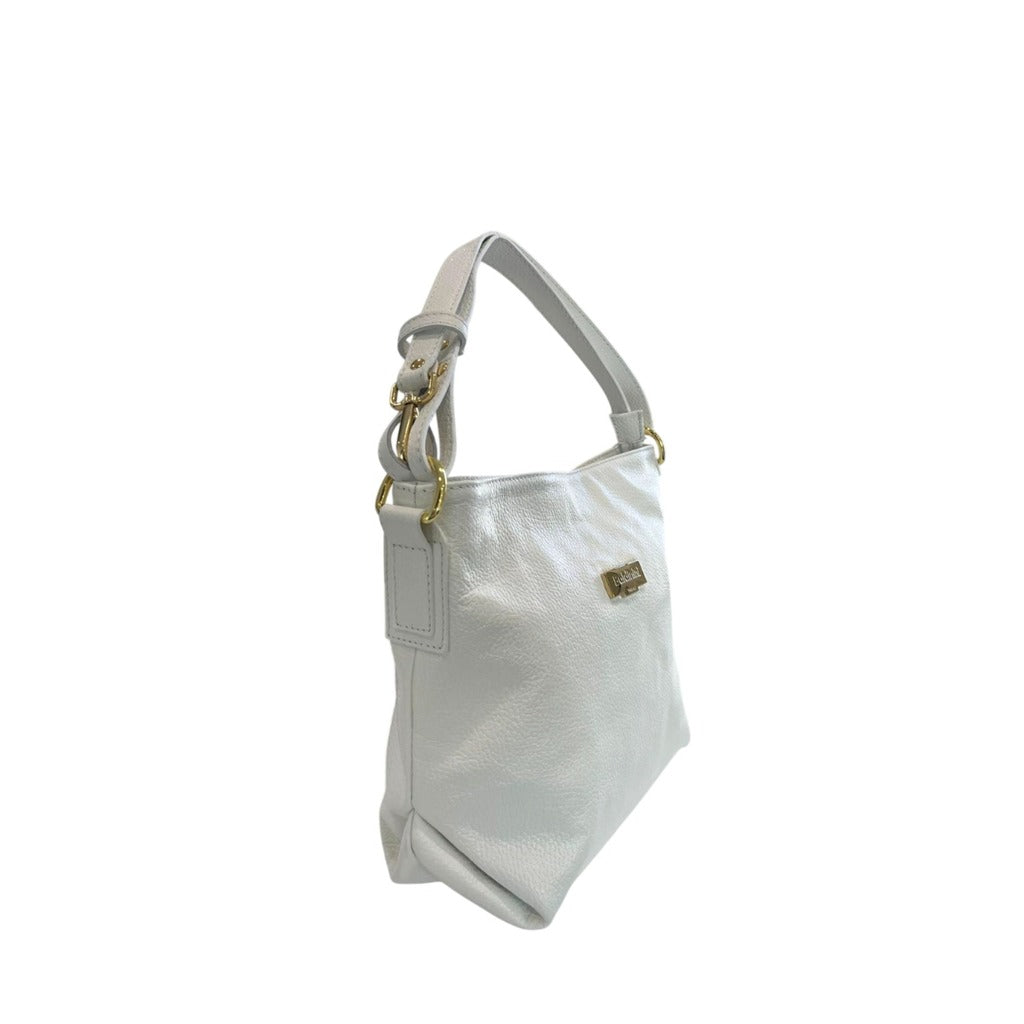 Baldinini Lucca – Leren Schoudertas in Wit | Made in Italy