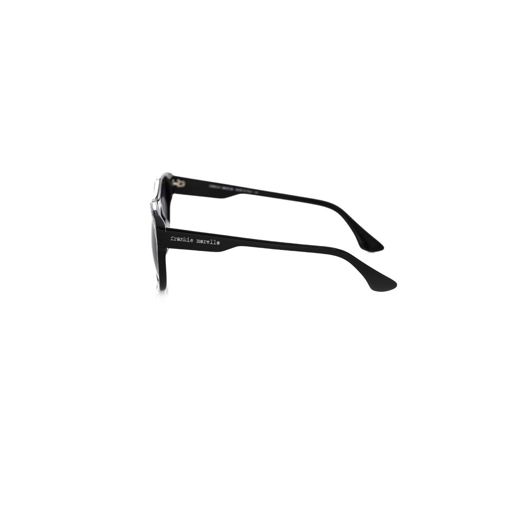 Frankie Morello Black Silver Black Sunglasses