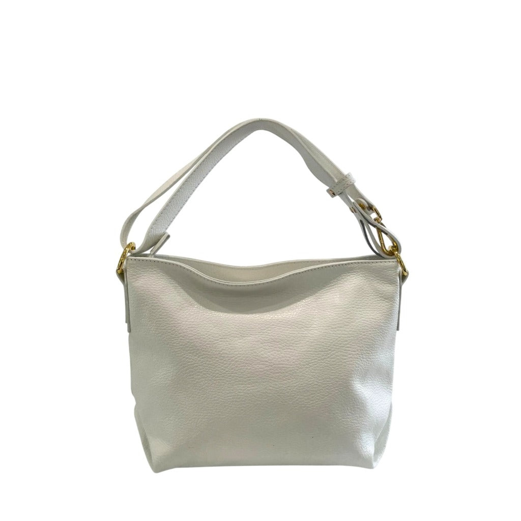 Baldinini Lucca – Leren Schoudertas in Wit | Made in Italy