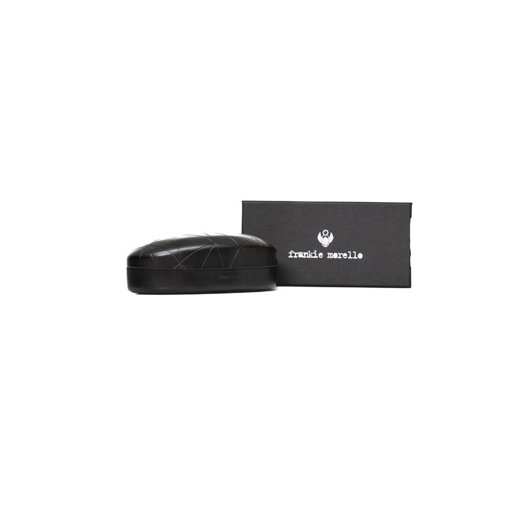 Frankie Morello Black Silver Black Sunglasses