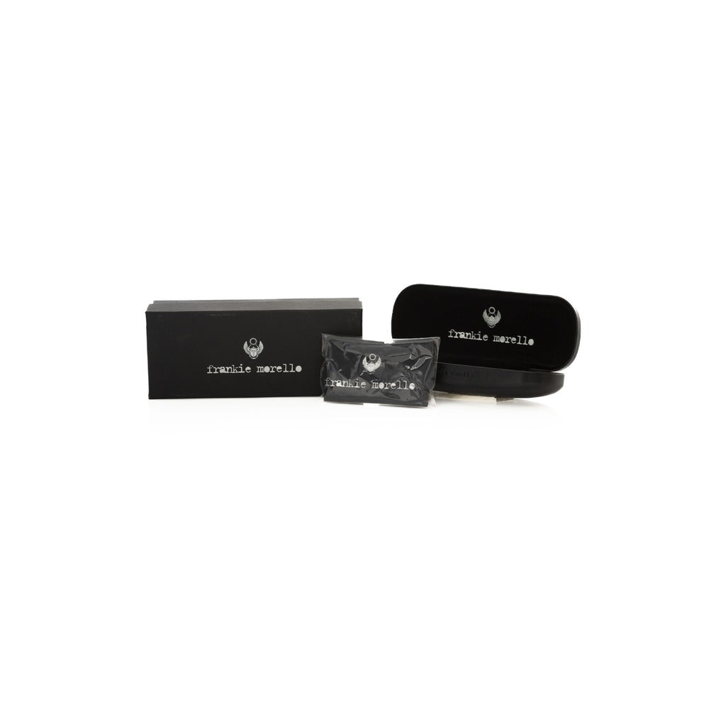 Frankie Morello Black Silver Black Sunglasses