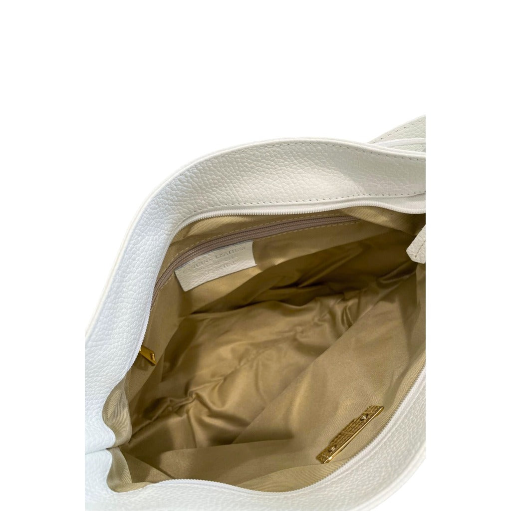 Baldinini Lucca – Leren Schoudertas in Wit | Made in Italy