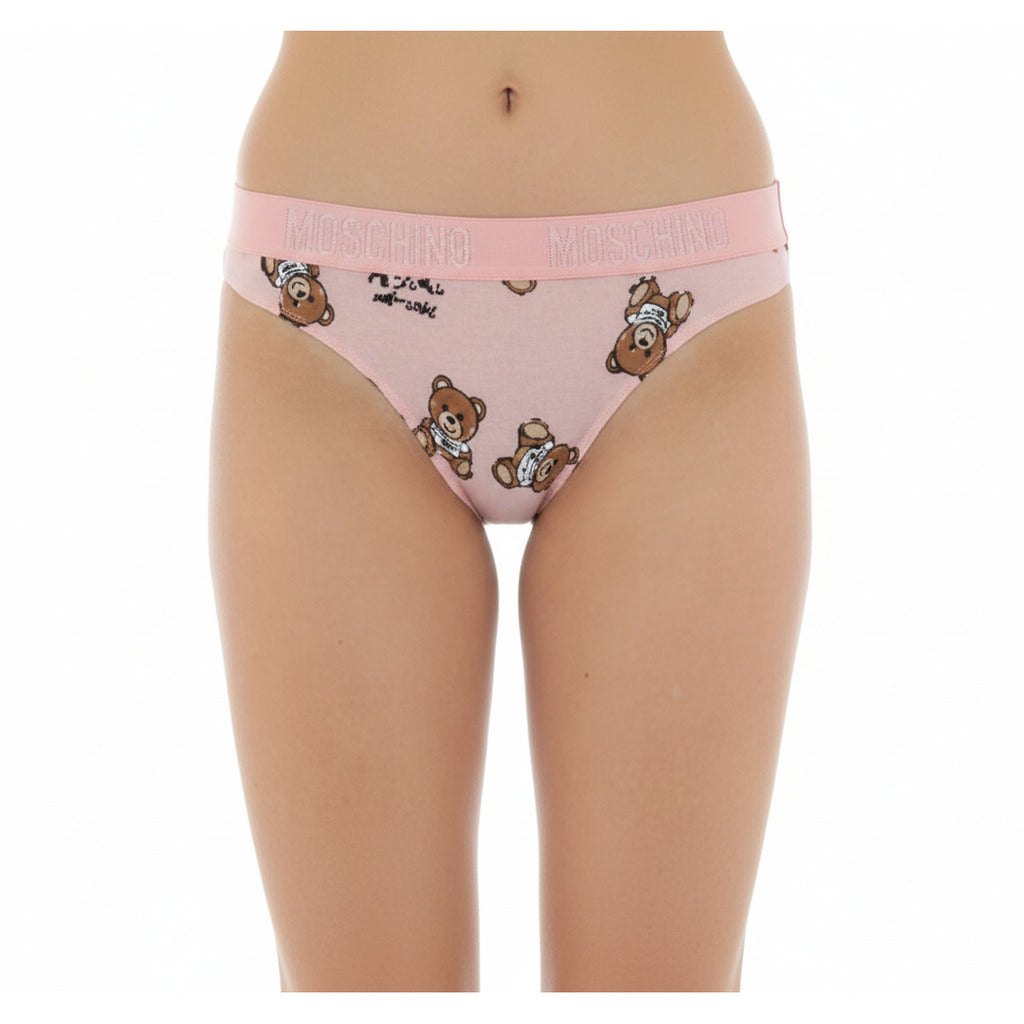 Moschino Teddy Bear Print Slip Dames Roze Steve Boutique